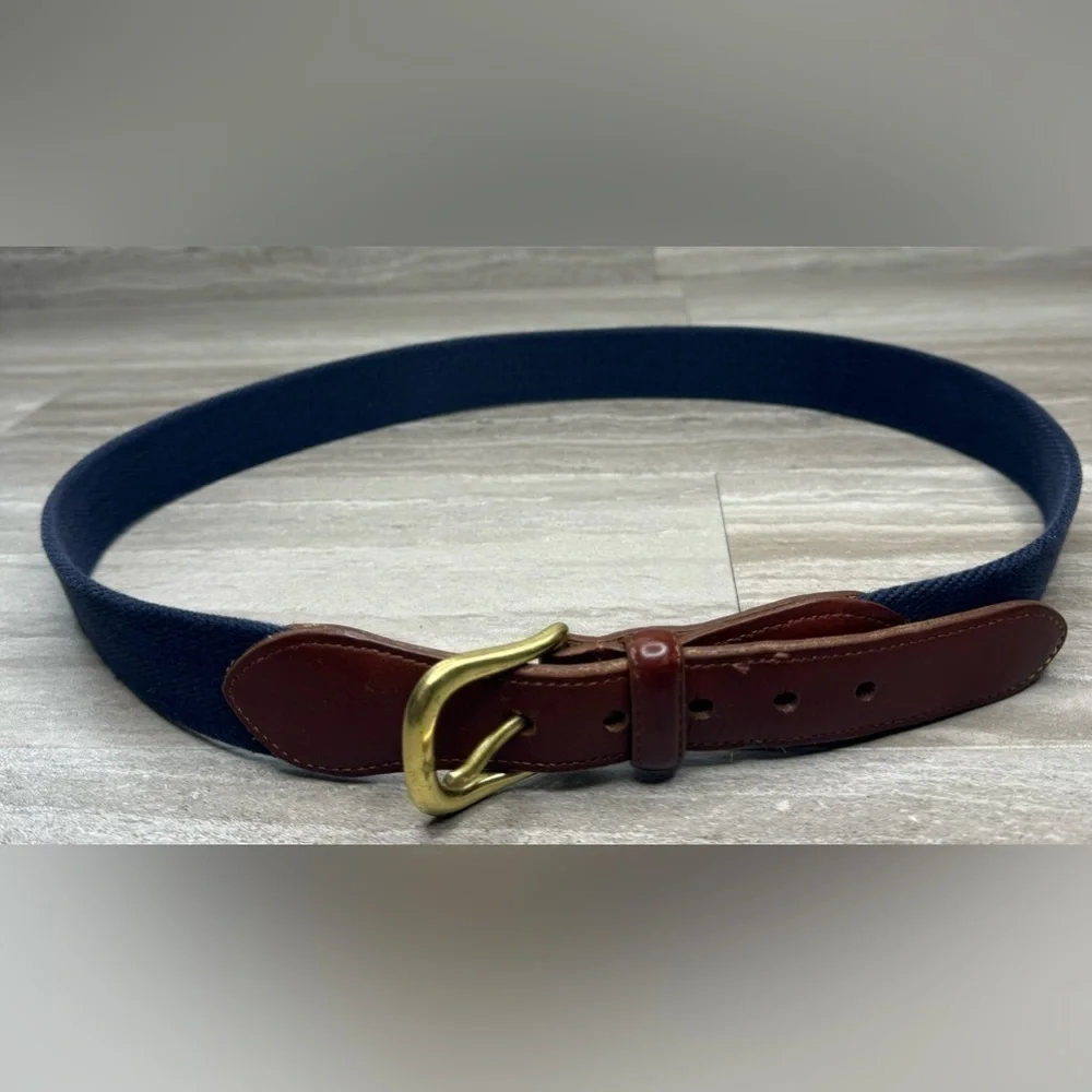 VTG Coach 3880 Leather & Woven 36in Unisex Belt
